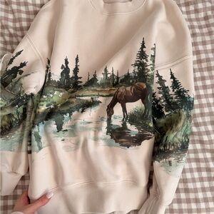 Abercrombie & Fitch Soft Cream Sweatshirt